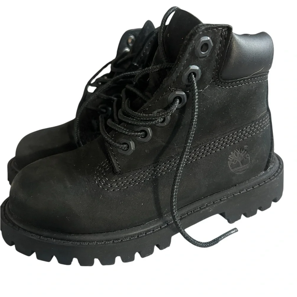 Toddler Timberland Black Boots – Size 9M